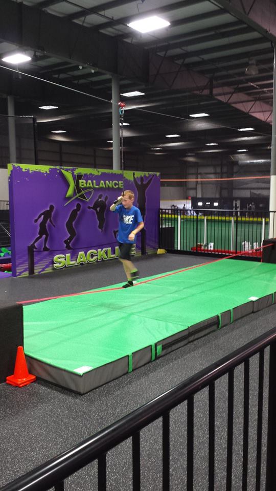 Two People on Slackline 